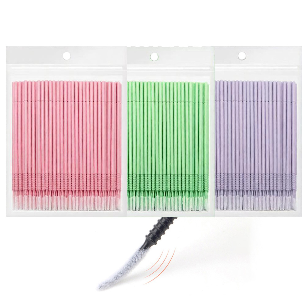 Eyelash Extension Double Lash - 500 قطعة من فرش تنظيف الرموش