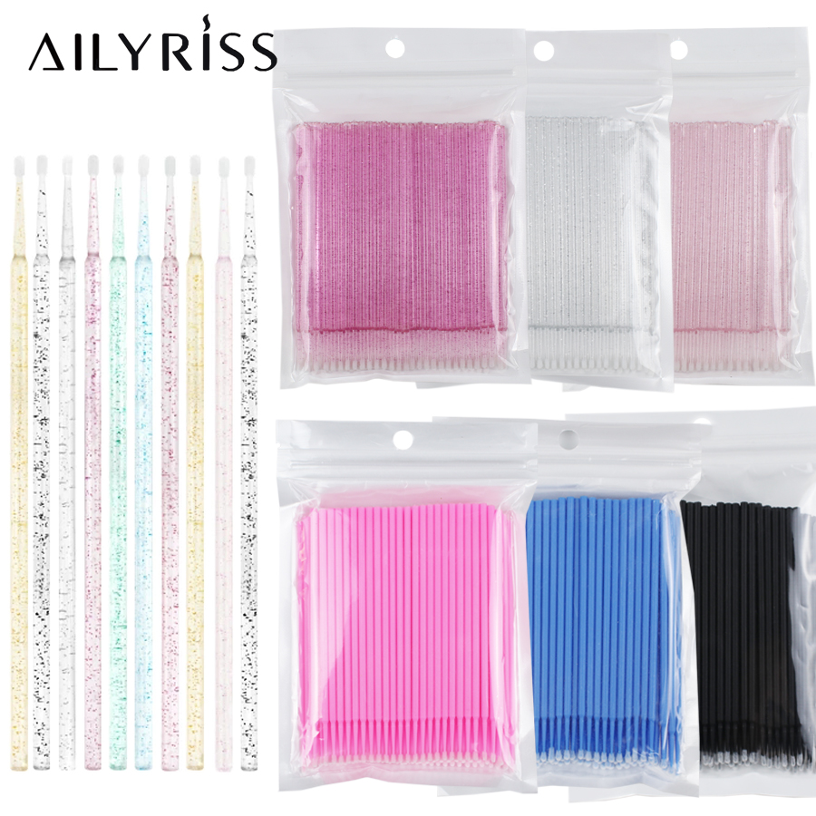 Eyelash Extension Options - 500 قطعة/الوحدة المتاح قضيب مايكرو فرش