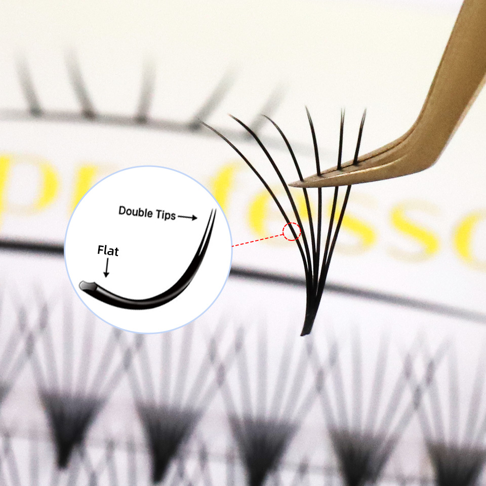 Eyelash Extension Supernatural - مراوح مسطحة مسبقة الصنع رقيقة الجذر