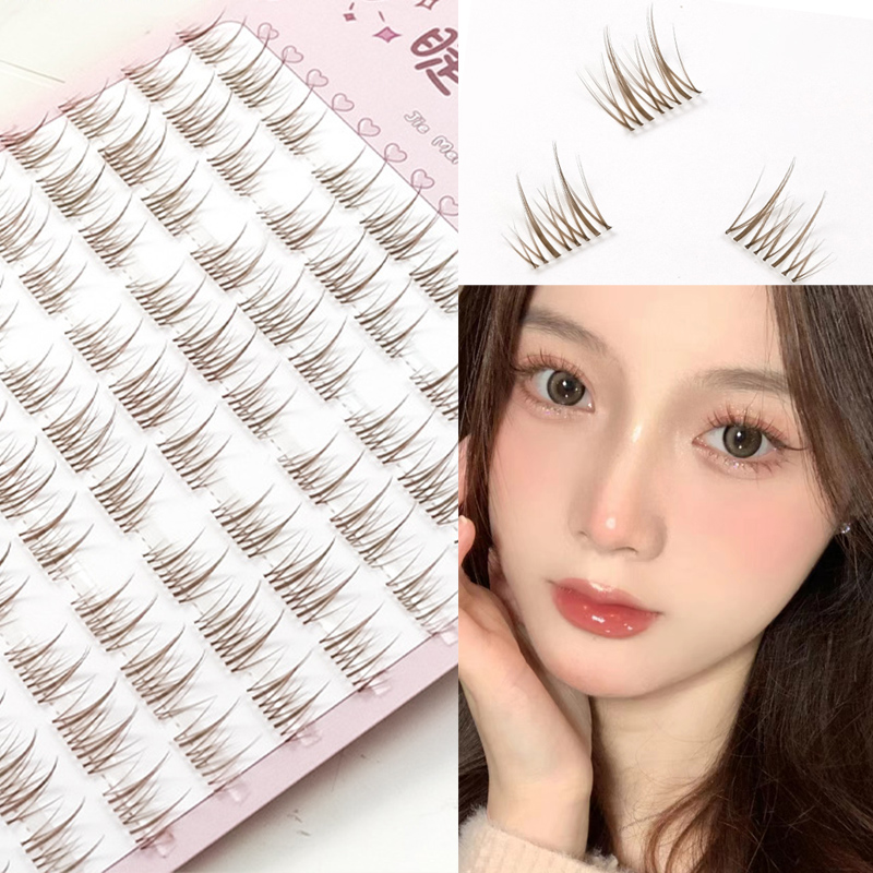 Eyelash Extension Douyin - رموش عباد الشمس براون مانغا الرموش