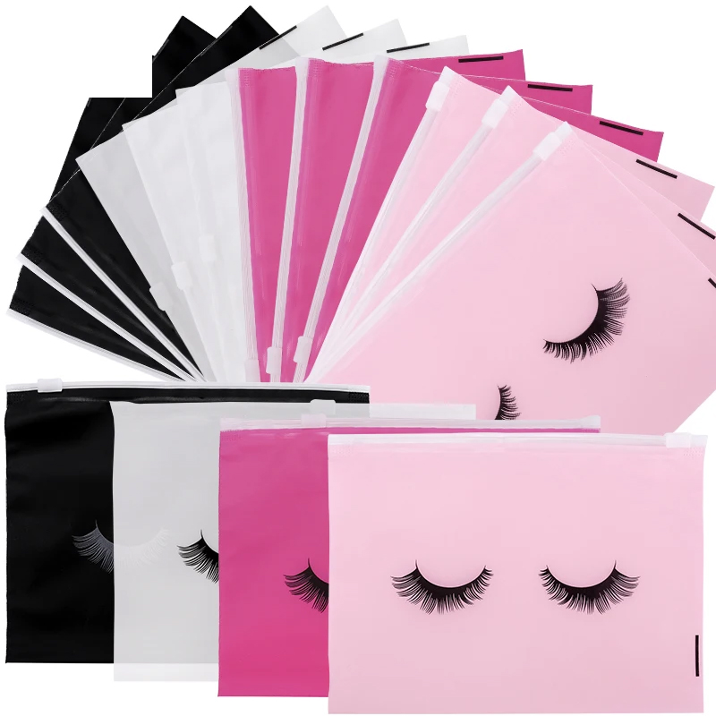 Eyelash Extension Aftercare - 10 قطعة أكياس مستحضرات التجميل رمش