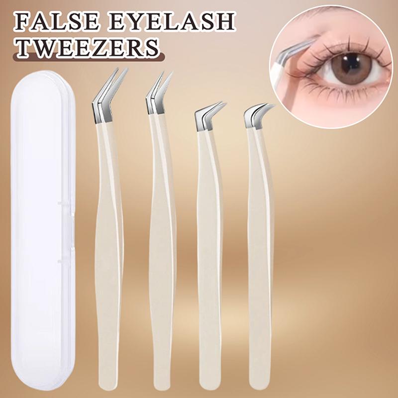 Eyelash Extension Salon - ● ملقط رموش صناعية مع علبة