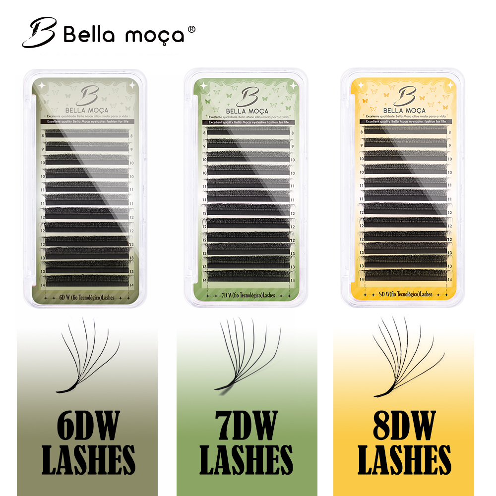 Eyelash Extension Supernatural - Bella moça 6D/7D/8D W Lash Extension