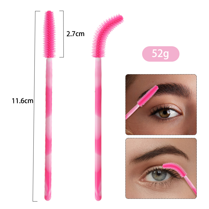 50/100 قطعة فرشاة رموش سيليكون - مراجعة Eyelash Extension Options وسعره