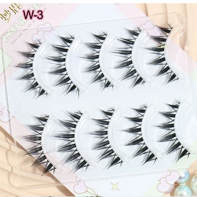 5-زوج مانغا العين على شكل الرم - مراجعة Eyelash Extension Douyin وسعره