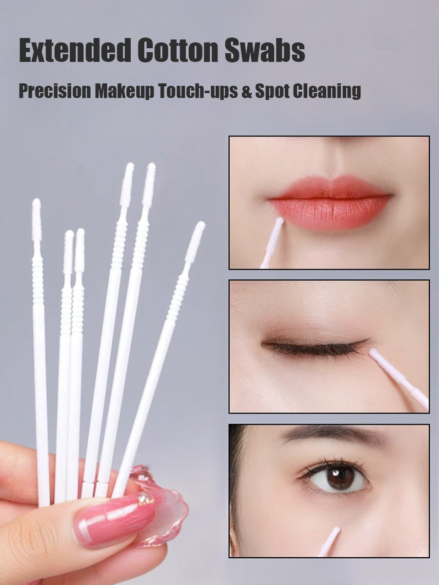 أعواد قطنية طويلة للاستخدام مر - مراجعة Eyelash Extension Salon وسعره