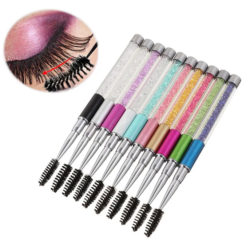 فرشاة رموش بمقبض من حجر الراين - مراجعة Eyelash Extension Options وسعره