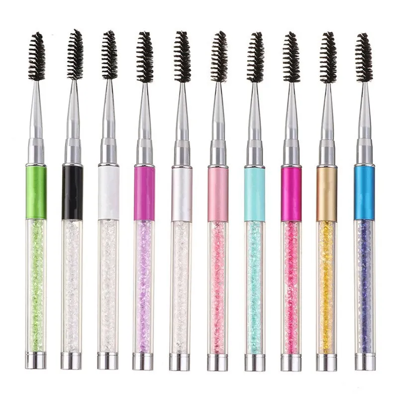 فرشاة رموش بمقبض من حجر الراين - مراجعة Eyelash Extension Options وسعره