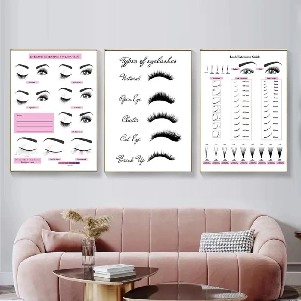 قماش اللوحة HD طباعة الجدار مل - مراجعة Eyelash Extension Salon وسعره