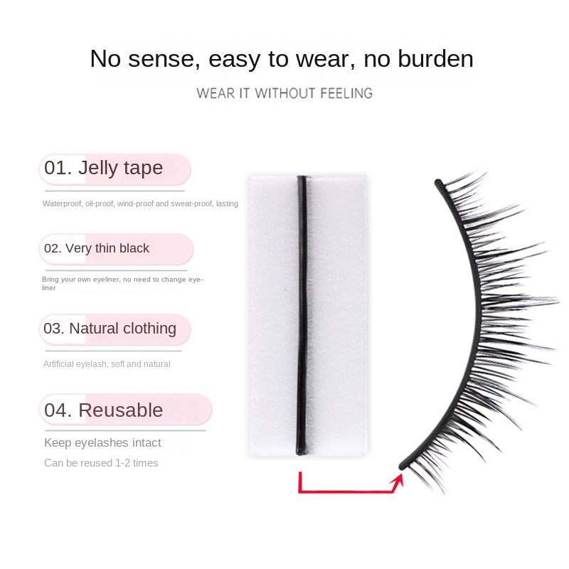 40 قطعة/صندوق قابلة لإعادة الا - مراجعة Eyelash Extension No 9 وسعره
