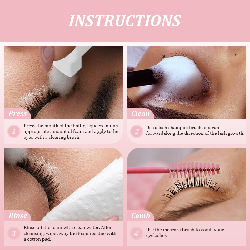 NATUHANA 60 مللي موس تنظيف الر - مراجعة Eyelash Extension No 9 وسعره