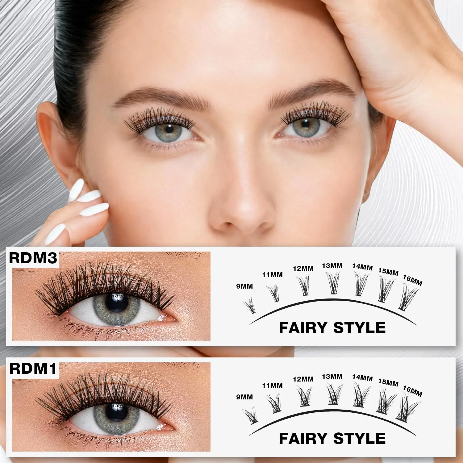 مجموعة رموش مانغا شائكة مع لاص - مراجعة Eyelash Extension No 9 وسعره