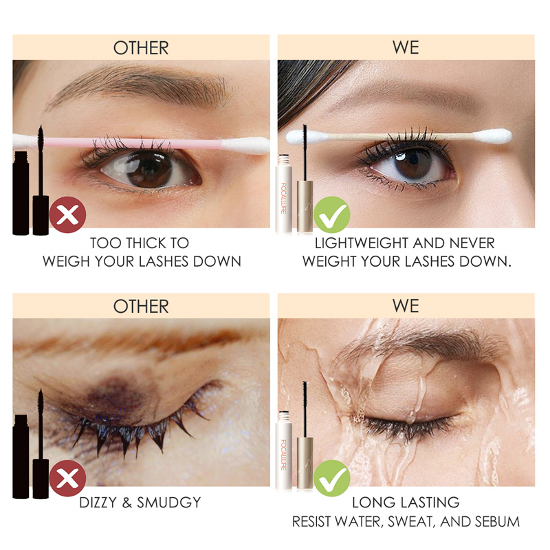 FOCALLURE 4d رمش ماسكارا غير ك - مراجعة Eyelash Extension Supernatural وسعره