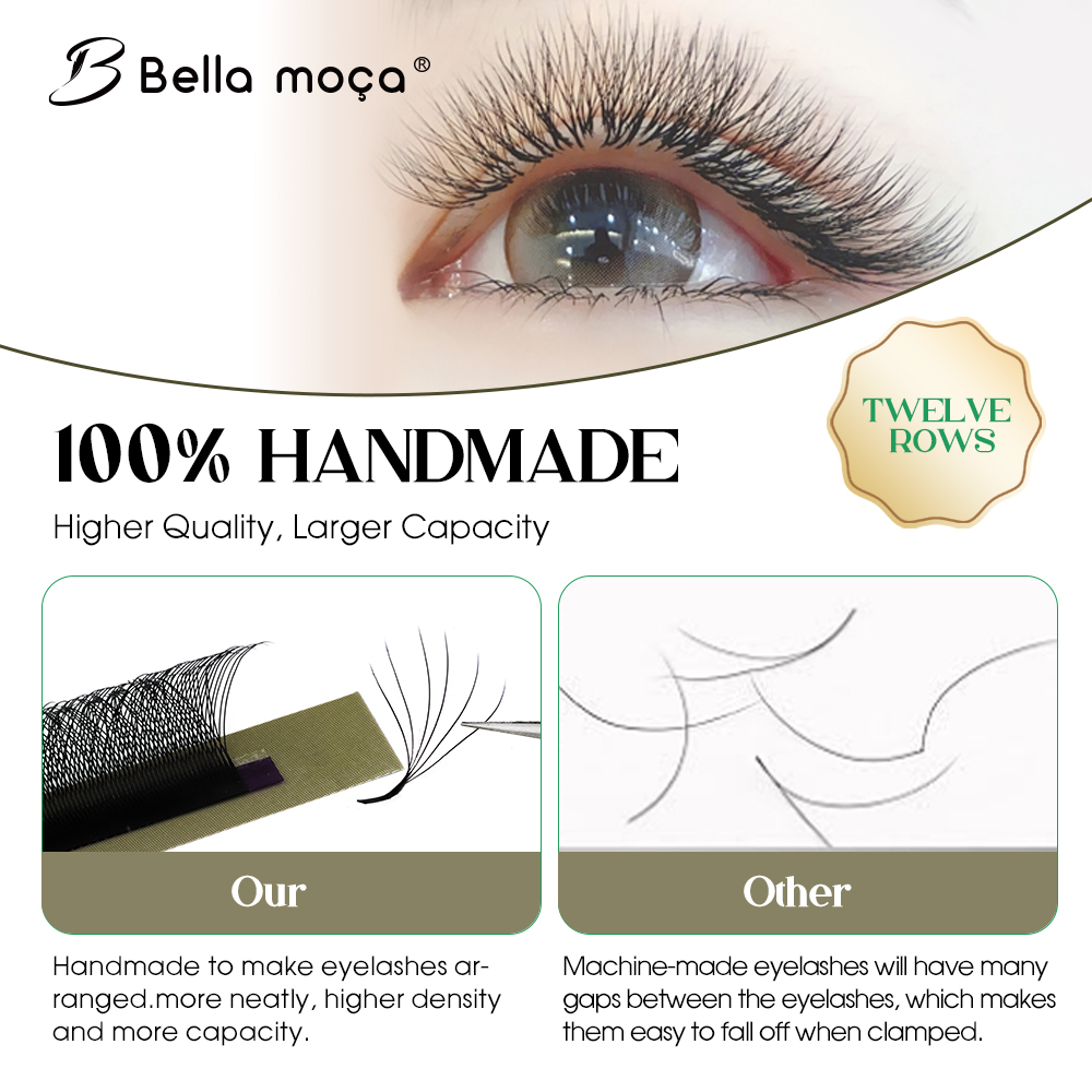 Bella moça 6D/7D/8D W Lash Ext - مراجعة Eyelash Extension Supernatural وسعره