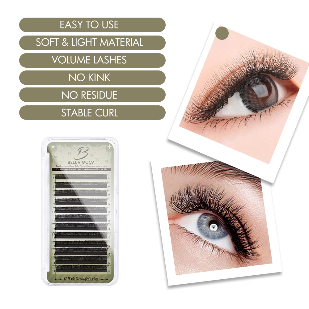 Bella moça 6D/7D/8D W Lash Ext - مراجعة Eyelash Extension Supernatural وسعره